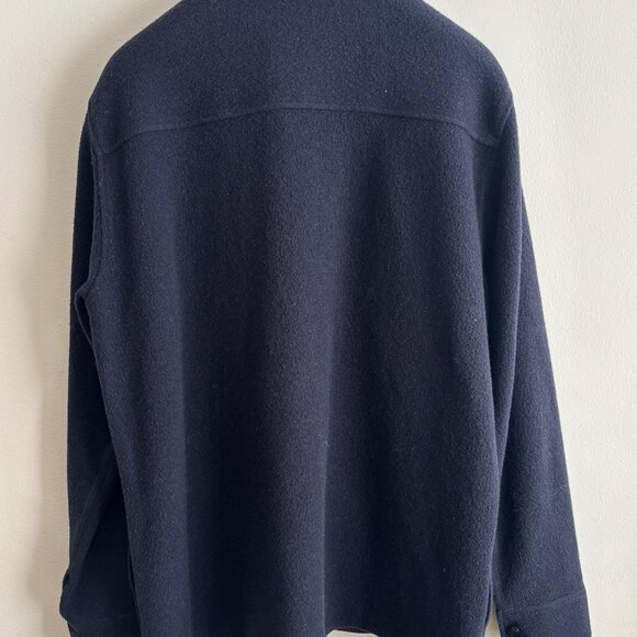 $250 Topo Designs Navy Blue Wool Shirt Jacket/ Shacket/ Overshirt - Large - Picture 7 of 11